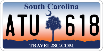 SC license plate ATU618