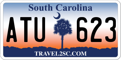 SC license plate ATU623