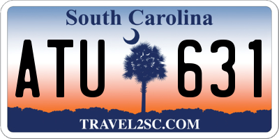 SC license plate ATU631