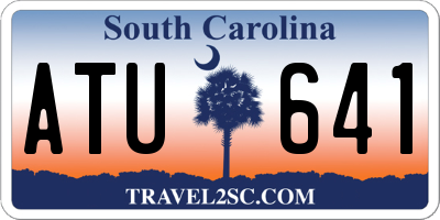 SC license plate ATU641