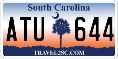 SC license plate ATU644