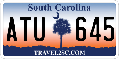 SC license plate ATU645