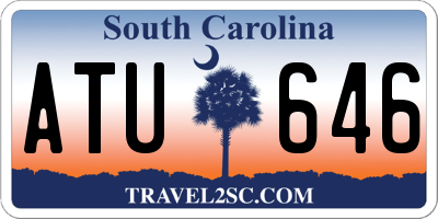 SC license plate ATU646