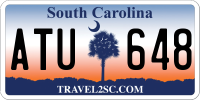 SC license plate ATU648
