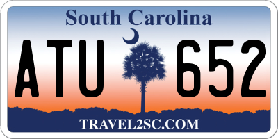 SC license plate ATU652