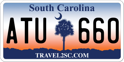 SC license plate ATU660