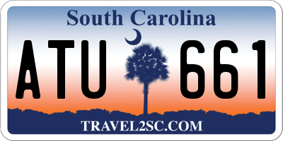 SC license plate ATU661