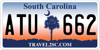 SC license plate ATU662