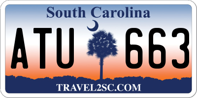 SC license plate ATU663