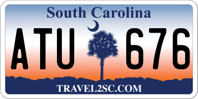 SC license plate ATU676