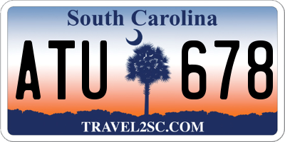 SC license plate ATU678