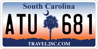 SC license plate ATU681
