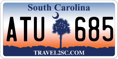 SC license plate ATU685