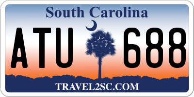 SC license plate ATU688