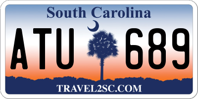 SC license plate ATU689