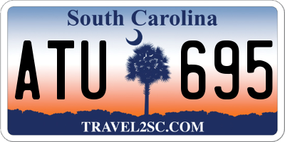 SC license plate ATU695