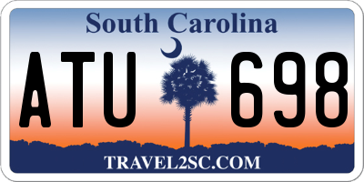 SC license plate ATU698