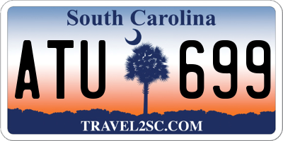 SC license plate ATU699