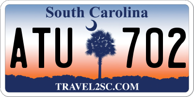 SC license plate ATU702