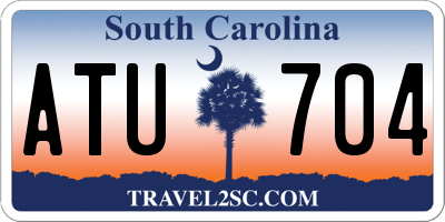 SC license plate ATU704