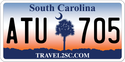 SC license plate ATU705