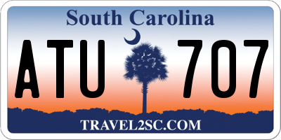 SC license plate ATU707