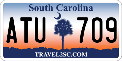 SC license plate ATU709