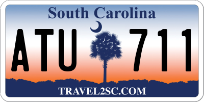 SC license plate ATU711