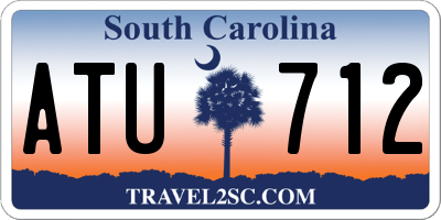 SC license plate ATU712