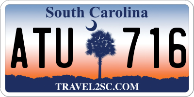 SC license plate ATU716