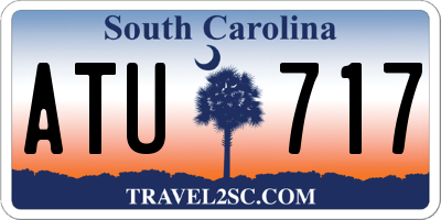 SC license plate ATU717