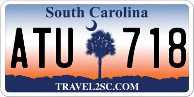 SC license plate ATU718