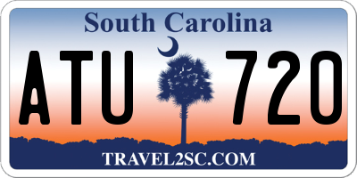 SC license plate ATU720