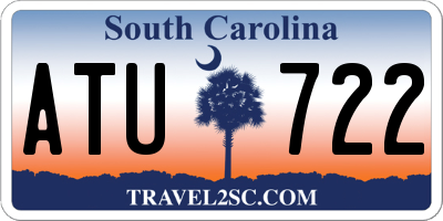 SC license plate ATU722