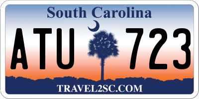 SC license plate ATU723