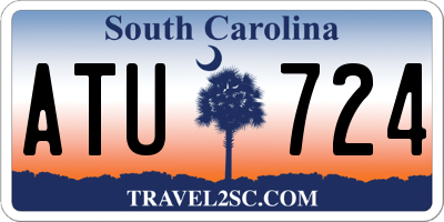 SC license plate ATU724