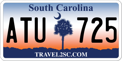 SC license plate ATU725