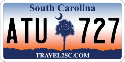 SC license plate ATU727