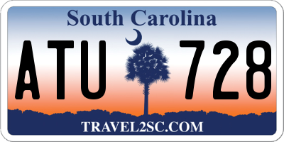 SC license plate ATU728