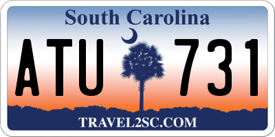 SC license plate ATU731
