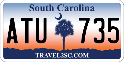 SC license plate ATU735
