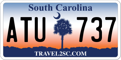 SC license plate ATU737