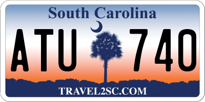 SC license plate ATU740