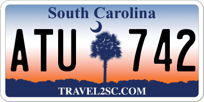 SC license plate ATU742