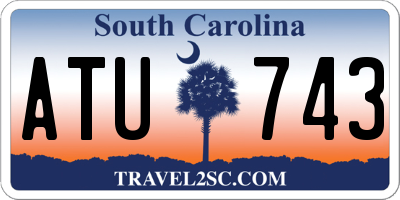 SC license plate ATU743