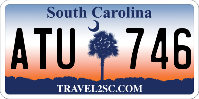 SC license plate ATU746