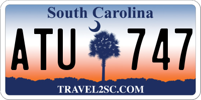 SC license plate ATU747
