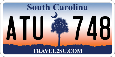 SC license plate ATU748