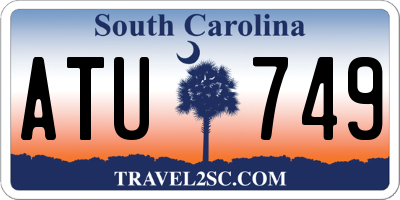 SC license plate ATU749