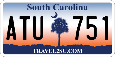 SC license plate ATU751